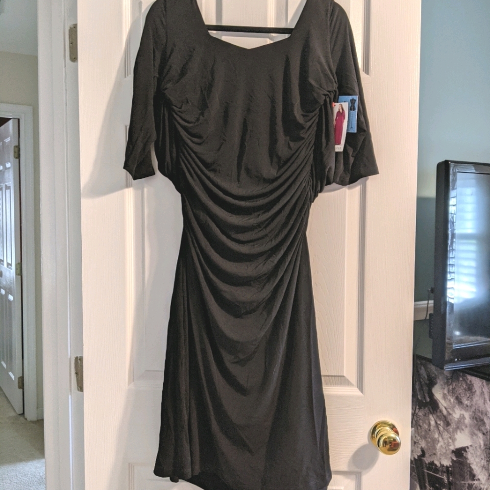NWT black cocktail dress - Kiyonna (fits 10-12)
